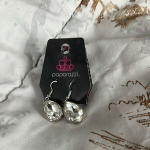 Paparazzi Silver Teardrop Earrings